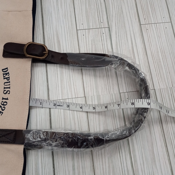 RARE Le Creuset Classic Canvas Indigo Tote Bag - Picture 12 of 12